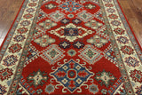 Geometric 6 X 9 Super Kazak Area Rug - Golden Nile