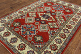 Geometric 6 X 9 Super Kazak Area Rug - Golden Nile