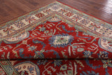 Red Kazak Hand-Knotted Rug - 8' 3" X 9' 10" - Golden Nile