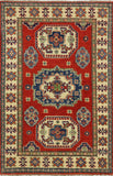 Oriental Super Kazak 3 X 5 Area Rug - Golden Nile