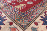 Red Kazak Handmade Rug - 7' 7" X 10' 8" - Golden Nile