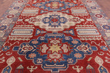 Traditional Kazak Hand Knotted Wool Rug - 9' 6" X 12' 2" - Golden Nile