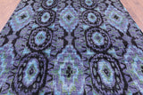 Ikat Hand Knotted Wool Rug - 7' 10" X 10' 4" - Golden Nile