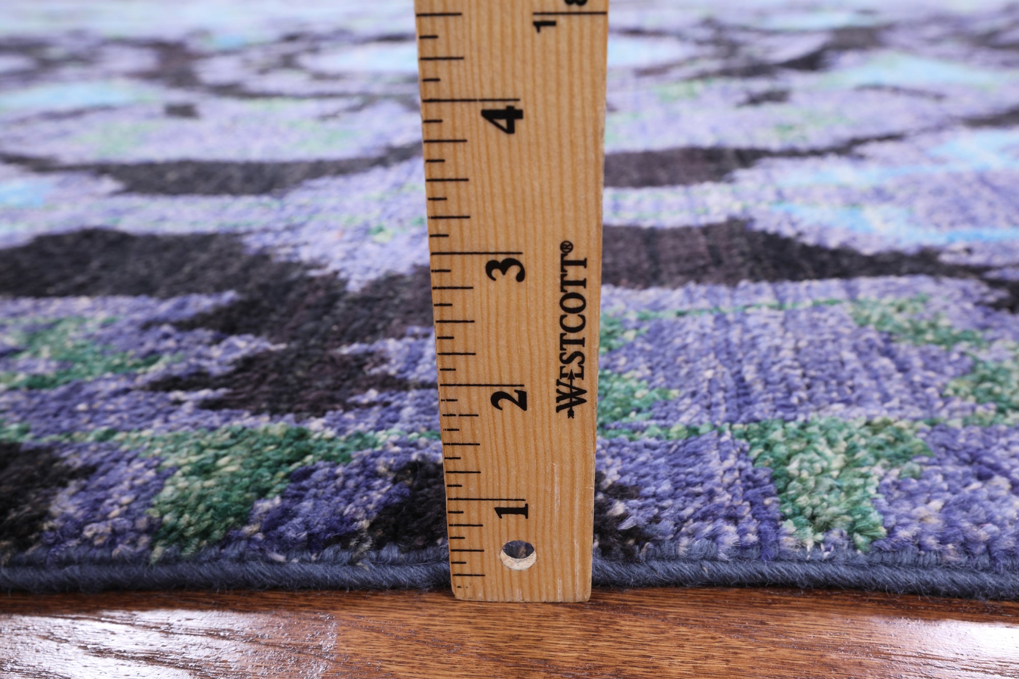 Ikat Hand Knotted Wool Rug - 7' 10" X 10' 4" - Golden Nile