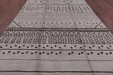 Ivory Tribal Moroccan Hand Knotted Area Rug - 7' 10" X 10' 2" - Golden Nile