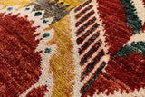Ikat Handmade Wool Rug - 7' 10" X 9' 10" - Golden Nile