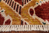 Ikat Handmade Wool Rug - 7' 10" X 9' 10" - Golden Nile