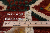 Ikat Handmade Wool Rug - 7' 10" X 9' 10" - Golden Nile