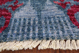 Ikat Hand Knotted Area Rug - 7' 10" X 9' 10" - Golden Nile