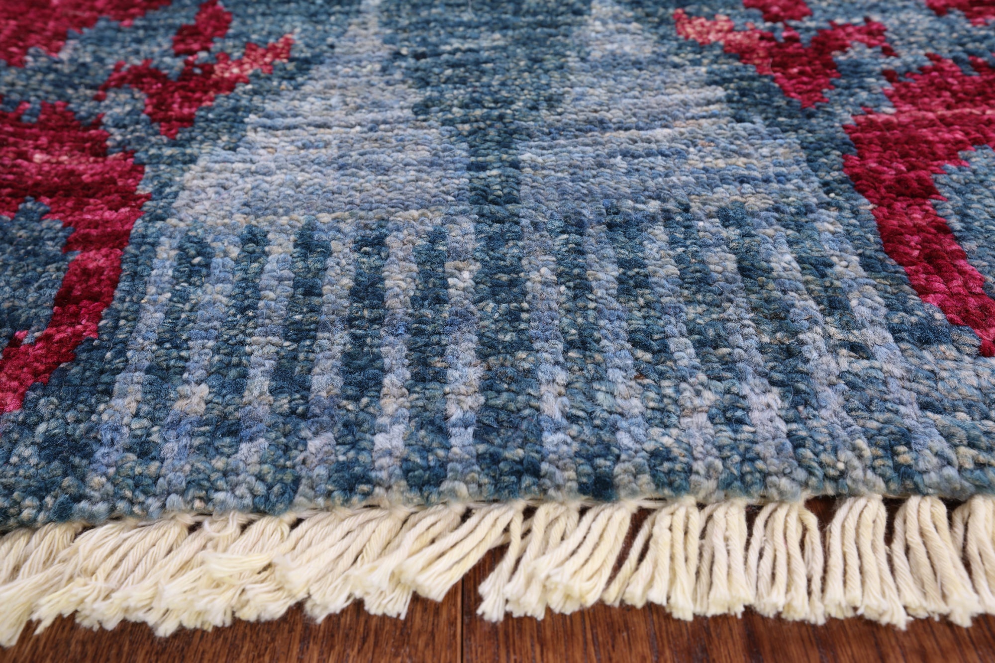 Ikat Hand Knotted Area Rug - 7' 10" X 9' 10" - Golden Nile