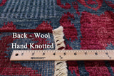 Ikat Hand Knotted Area Rug - 7' 10" X 9' 10" - Golden Nile