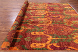 Ikat Handmade Wool Rug - 8' 10" X 12' 3" - Golden Nile