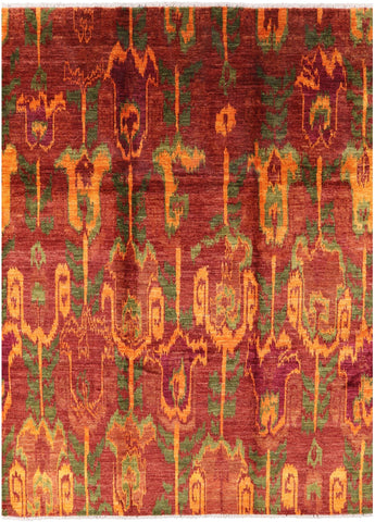 Ikat Handmade Wool Rug - 8' 10