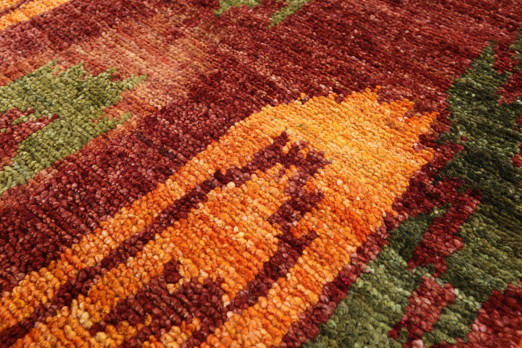 Ikat Handmade Wool Rug - 8' 10" X 12' 3" - Golden Nile