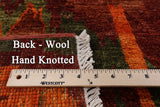 Ikat Handmade Wool Rug - 8' 10" X 12' 3" - Golden Nile