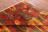 Ikat Handmade Wool Rug - 8' 10" X 12' 3" - Golden Nile