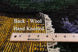 Ikat Hand Knotted Wool Rug - 6' 1" X 11' 8" - Golden Nile