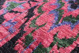 Pink Ikat Hand Knotted Wool Rug - 10' 0" X 13' 10" - Golden Nile