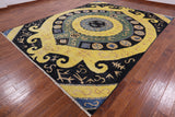 Ikat Hand Knotted Wool Area Rug - 9' 3" X 11' 10" - Golden Nile