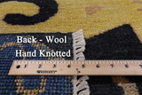 Ikat Hand Knotted Wool Area Rug - 9' 3" X 11' 10" - Golden Nile