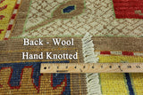 Arts & Crafts Handmade Wool Area Rug - 9' 5" X 11' 7" - Golden Nile