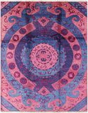 Ikat Handmade Wool Area Rug - 9' 5" X 12' 1" - Golden Nile
