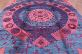 Ikat Handmade Wool Area Rug - 9' 5" X 12' 1" - Golden Nile
