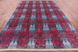 Ikat Hand Knotted Wool Rug - 8' 9" X 12' 0" - Golden Nile