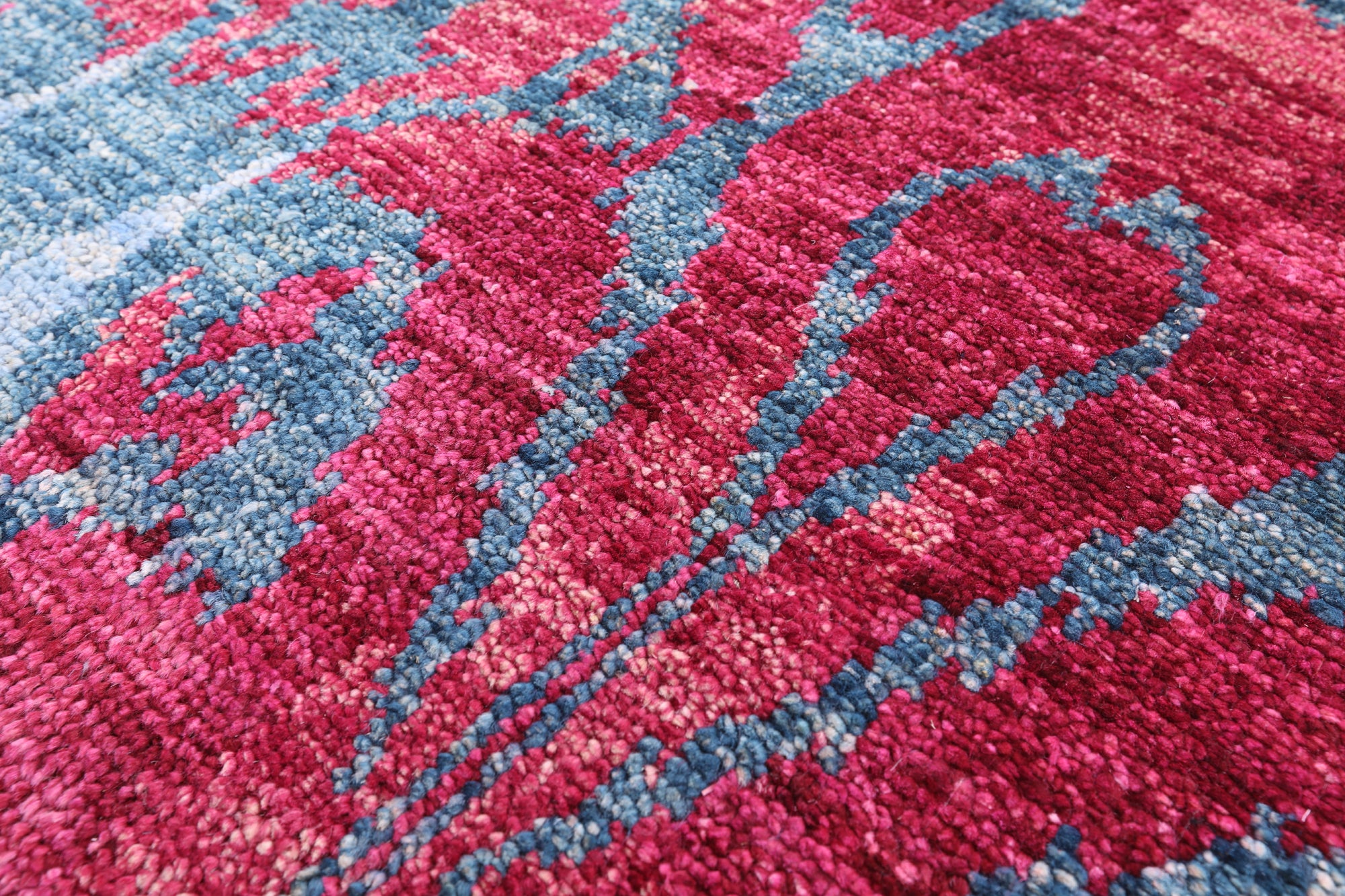Ikat Hand Knotted Wool Rug - 8' 9" X 12' 0" - Golden Nile