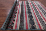 Signed Tribal Moroccan Handmade Wool Rug - 9' 5" X 12' 3" - Golden Nile
