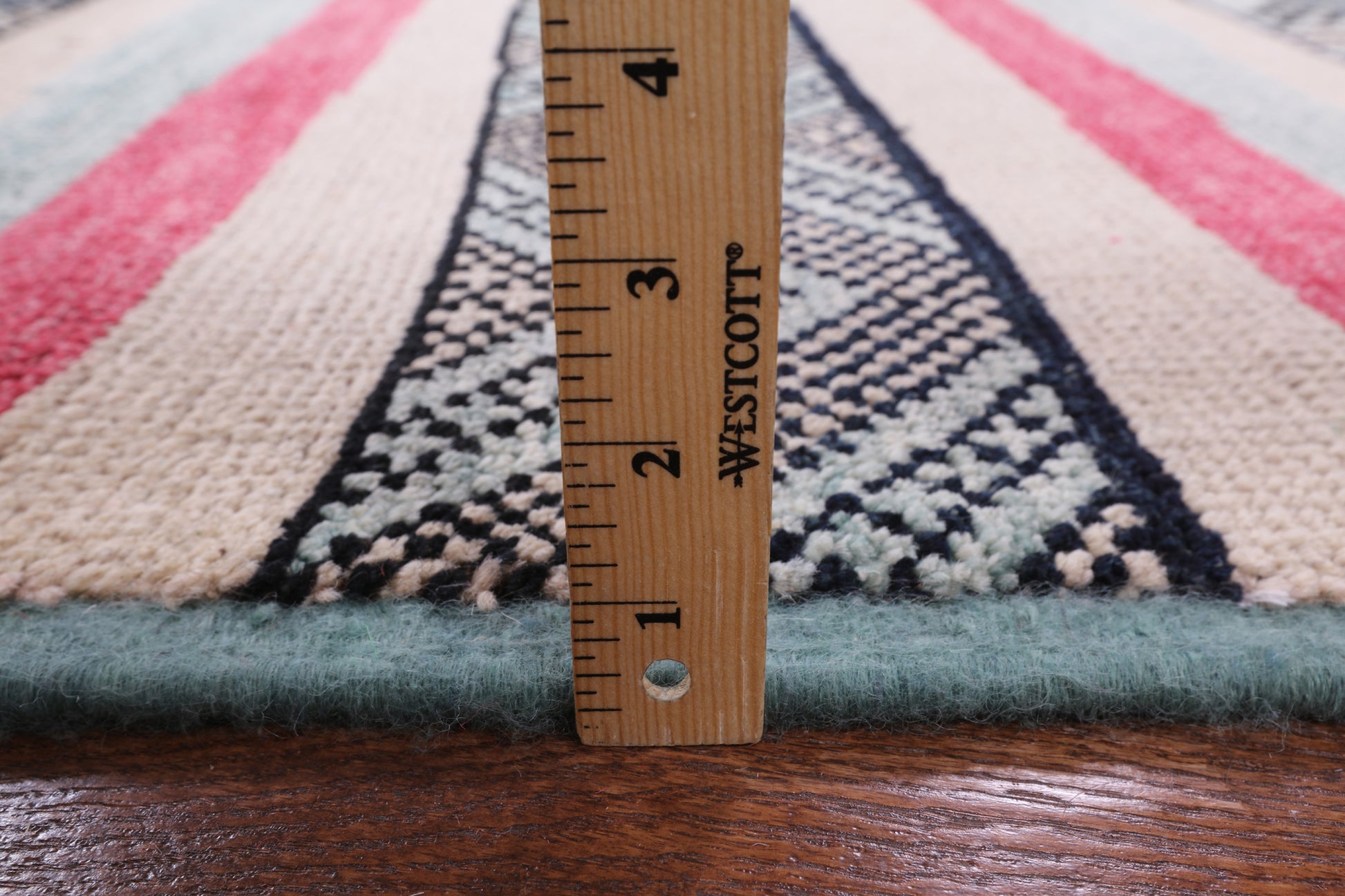 Signed Tribal Moroccan Handmade Wool Rug - 9' 5" X 12' 3" - Golden Nile