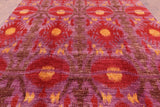 Ikat Handmade Wool Area Rug - 9' 3" X 12' 5" - Golden Nile
