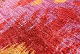 Ikat Handmade Wool Area Rug - 9' 3" X 12' 5" - Golden Nile