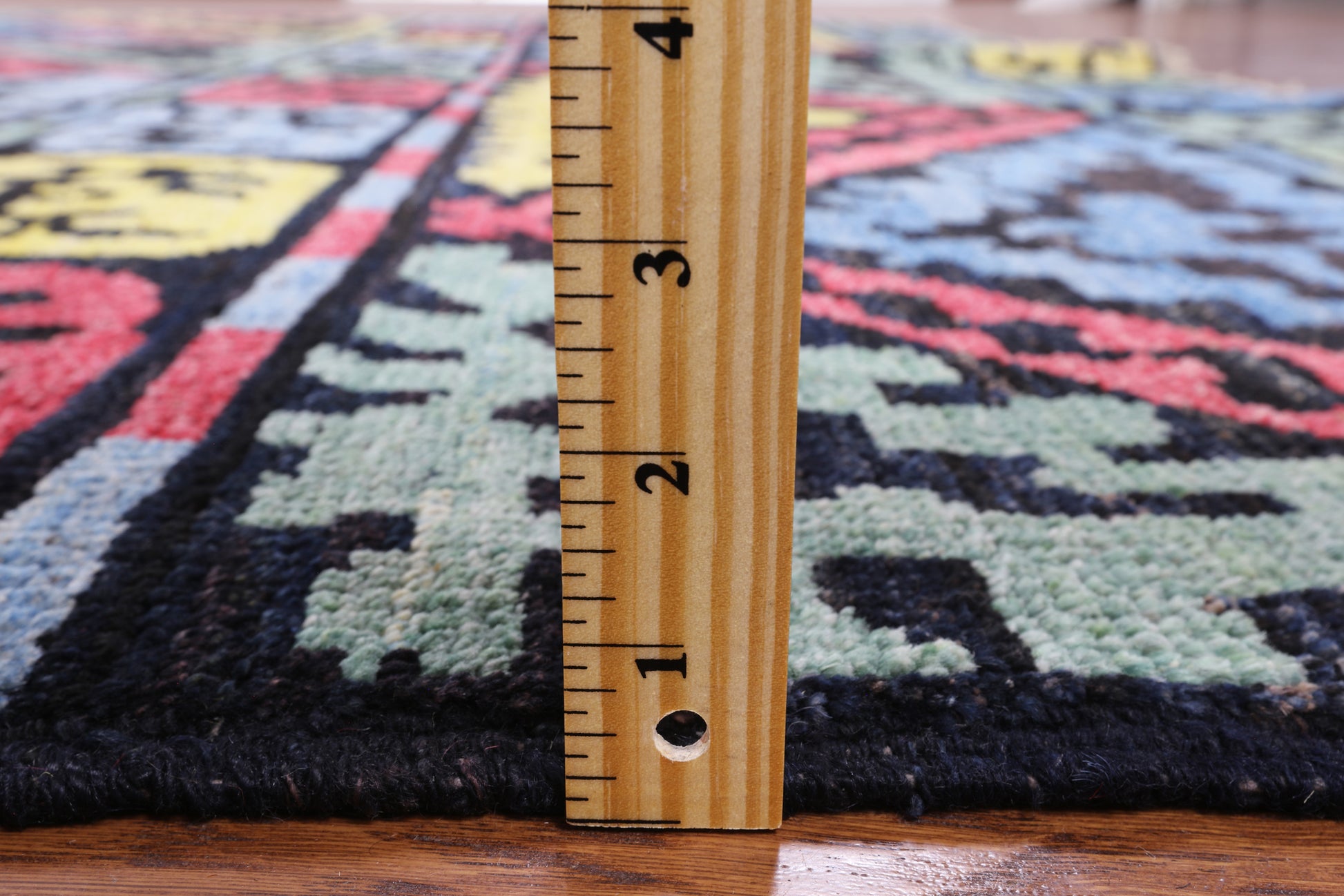 Tribal Moroccan Handmade Wool Rug - 8' 2" X 9' 8" - Golden Nile
