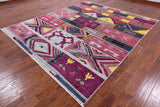 Gabbeh Handmade Area Rug - 8' 5" X 9' 10" - Golden Nile