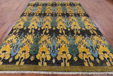 Ikat Hand Knotted Area Rug - 8' 10" X 12' 4" - Golden Nile