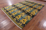 Ikat Hand Knotted Area Rug - 8' 10" X 12' 4" - Golden Nile