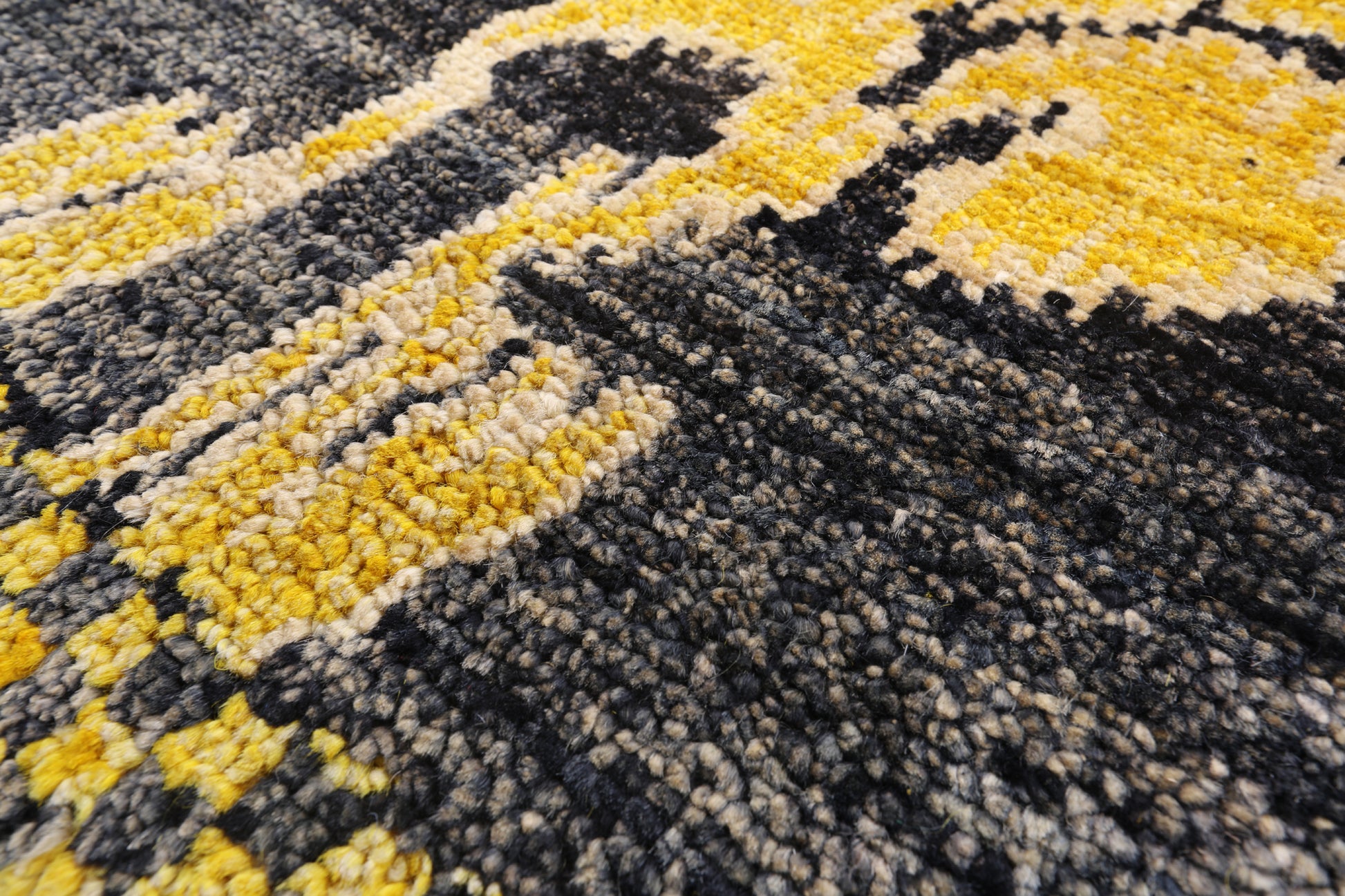 Ikat Hand Knotted Area Rug - 8' 10" X 12' 4" - Golden Nile