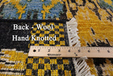 Ikat Hand Knotted Area Rug - 8' 10" X 12' 4" - Golden Nile