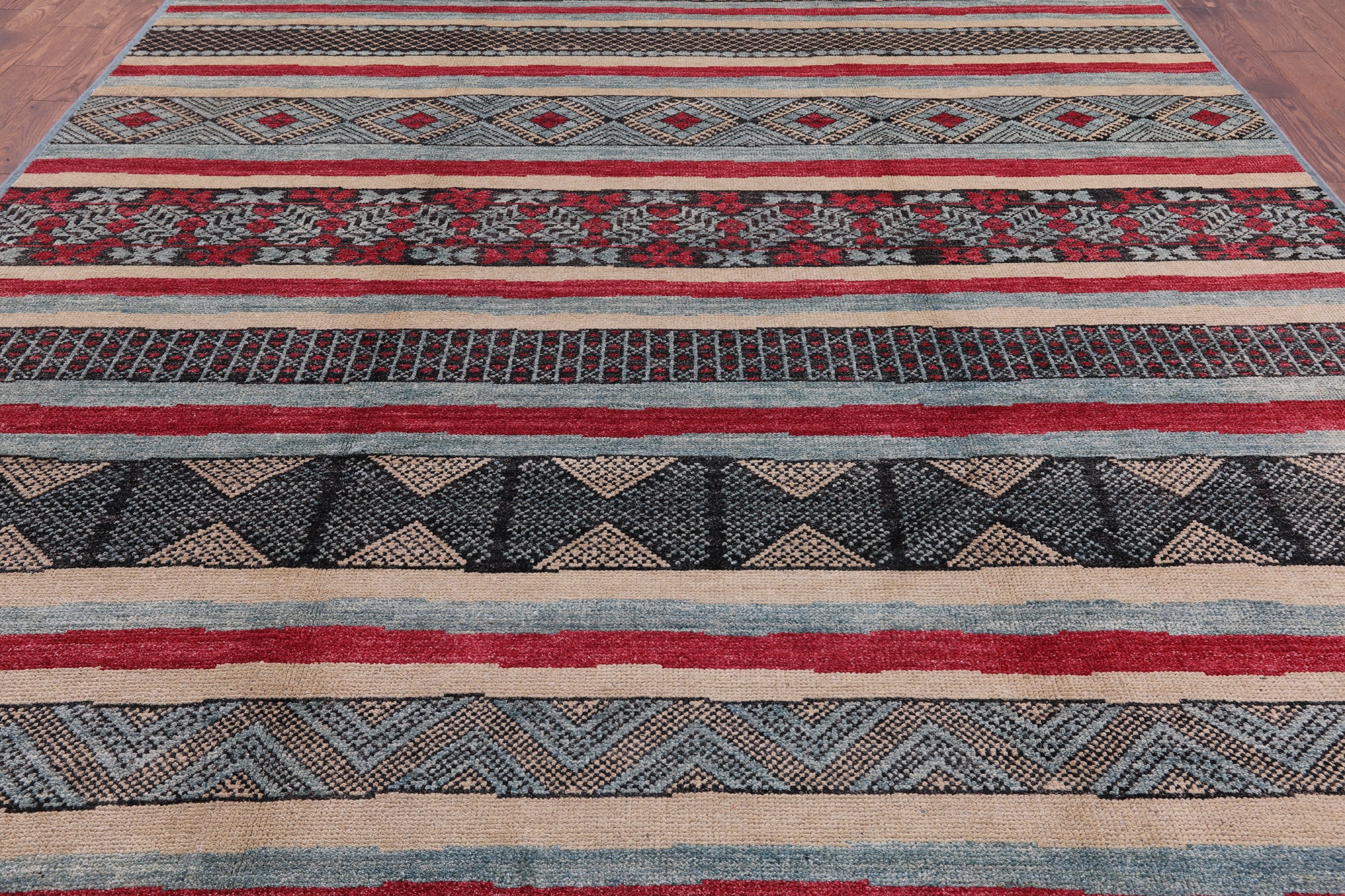 Tribal Moroccan Area Rug - 9' 4" X 11' 9" - Golden Nile