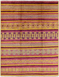 Tribal Moroccan Handmade Wool Area Rug - 9' 1" X 11' 7" - Golden Nile