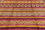 Tribal Moroccan Handmade Wool Area Rug - 9' 1" X 11' 7" - Golden Nile