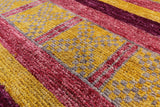 Tribal Moroccan Handmade Wool Area Rug - 9' 1" X 11' 7" - Golden Nile