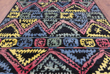 Tribal Moroccan Hand Knotted Wool Rug - 7' 10" X 9' 9" - Golden Nile