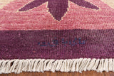 Purple Ikat Handmade Wool Area Rug - 6' 4" X 9' 2" - Golden Nile