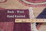 Purple Ikat Handmade Wool Area Rug - 6' 4" X 9' 2" - Golden Nile