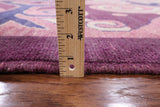 Purple Ikat Handmade Wool Area Rug - 6' 4" X 9' 2" - Golden Nile