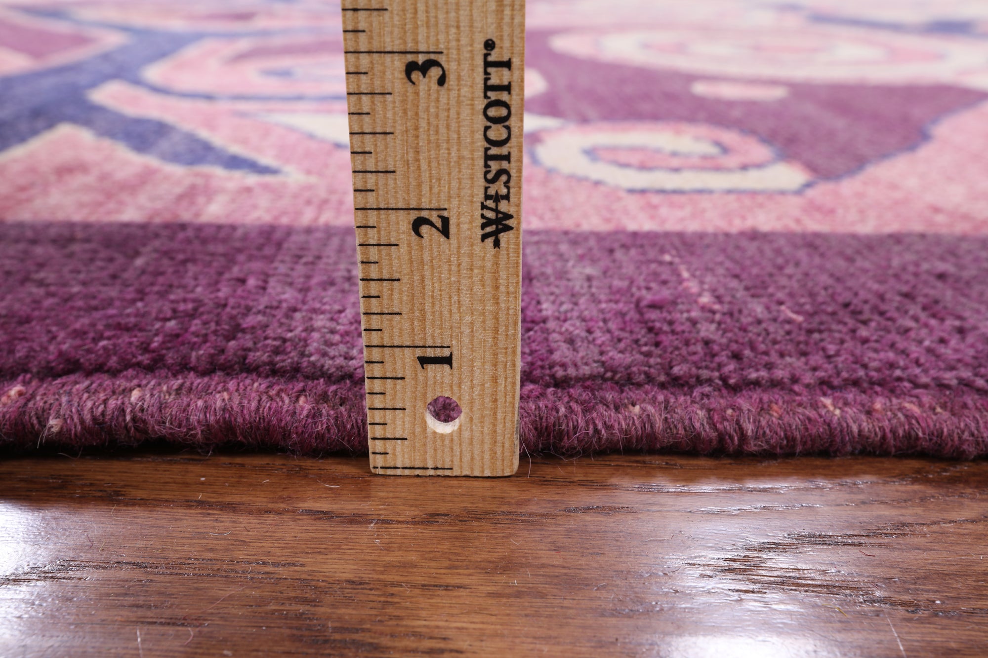 Purple Ikat Handmade Wool Area Rug - 6' 4" X 9' 2" - Golden Nile