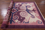 Purple Ikat Handmade Wool Area Rug - 6' 4" X 9' 2" - Golden Nile
