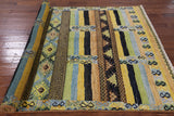 Tribal Moroccan Hand Knotted Wool Rug - 5' 10" X 8' 10" - Golden Nile